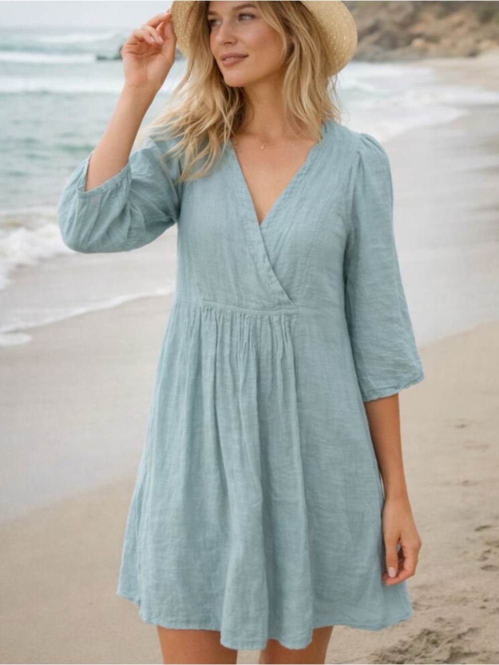 Sundance La Belle Lune Linen Dress